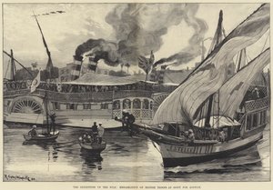 La spedizione sul Nilo, Imbarco delle truppe britanniche a Siout per Assouan